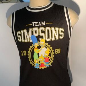 The Simpsons Black Sleeveless Jersey